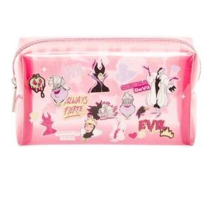 Disney Skinnydip Pink Villains Cosmetic Bag